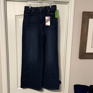 Gloria Vanderbilt High-Rise Wide Leg Jeans - Navy